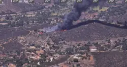 Steele Fire in Rancho San Diego now 25% contained as blaze threatens homes